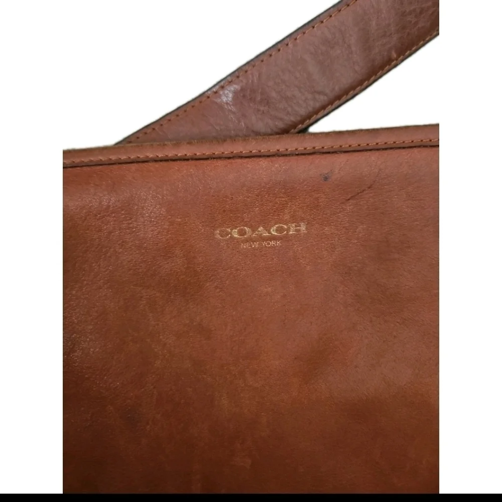Coach Vintage Brown Leather Legacy Large Hobo Classic Designer Shoulder Purse